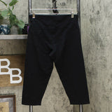 Yummie Women's Talia Compact Cotton Shaping Capri Leggings Black Large