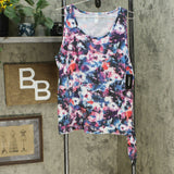 NWT Ideology Womens Floral-Print Side-Tie Tank Top. 100061656MS Large