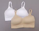 Rhonda Shear Women's Plus Size 2 Pack Molded Cup Bras With Mesh Back Detail