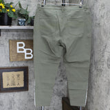 DG2 Plus Virtual Stretch Metallic Side Stripe Skinny Jeans Olive Green 18W