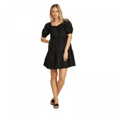 Who What Wear Women's Puff Short Sleeve Mini Babydoll Dress