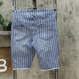 DG2 by Diane Gilman By Classic Stretch Pull On Bermuda Shorts Blue Petite Small