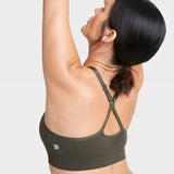 All In Motion Women's Low Support Perforated Seamless Sports Bra