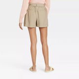 A New Day Women's Tie Waist Shorts. 555282 Khaki Beige XS