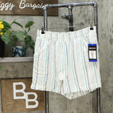 NWT Briggs Women's Smoked Waist Linen Blend Shorts. 1372191 Small