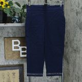 JM Collection Petite Embellished Cuff Tummy Control Capri Pants