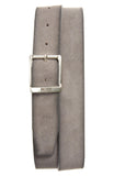 BOSS by Hugo Boss Men's Joni Suede Belt with Silvertone Buckle
