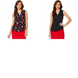 Vince Camuto Women's Pleat Front Tank Blouse