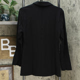 DG2 by Diane Gilman Women's Stretch Knit Ponte Blazer Black Small
