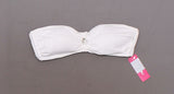 Xhilaration Women's Knot Front Ribbed Texture Strapless Bandeau Bikini Top