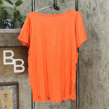 DG2 by Diane Gilman Women's Plus Size Flutter Hi Low T-Shirt