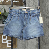 Universal Thread Women's High-Rise A-Line Midi Jean Shorts