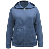 Karen Scott Women's Full Zip Front Hooded Sweatshirt