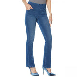 DG2 by Diane Gilman Women's Petite Stretch Knit Twill Boot Cut Jeggings