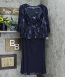 Alex Evenings Plus Size Sequin Mock Two-Piece Dress With Jacket