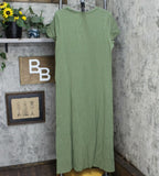 H by Halston Women's Short-Sleeve Twist Front Maxi Dress