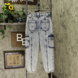 Wild Fable Women's High Rise Straight Leg Ankle Length Cargo Jeans