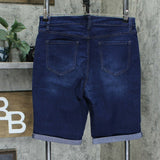 Denim & Co. Womens 5-Pocket Cuffed Bermuda Shorts