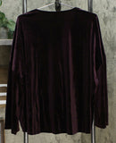 MarlaWynne Women's Velvet Kimono Sleeve Cardigan