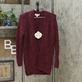Knox Rose Women's Textured Long Sleeve Open Cardigan