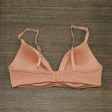 Auden Women's Bliss Lightly Lined Wirefree Bra 77788347 Dark Peach Orange 34B
