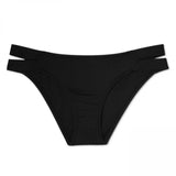 Kona Sol Women's Mid Coverage Double Side Tabs Hipster Bikini Bottom