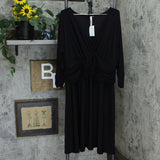 NY Collection Plus Size Ruched A-Line Dress