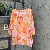 Isaac Mizrahi Live! Plus Size Watercolor Floral Cardigan Sweater