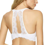 New Felina Women's 2 Pack Lace Bralettes With Modal Lining. 1247995 Large