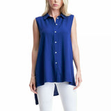 Fever Women's Sleeveless High Low Tunic Blouse