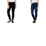 Martha Stewart Petite Knit Denim Pull-On Faux Drawstring Jeans