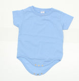 Rabbit Skins Baby Infant Short Sleeve One Piece Bodysuit Light Blue 24 Months