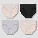 Hanes Premium Women's 4pk Tummy Control HiCut Underwear ST43A4 Colors May Vary M