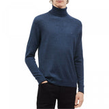 Calvin Klein Men's Solid Merino Wool Pullover Turtleneck Sweater