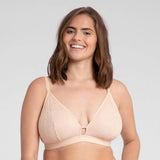 All.you.lively Women's Palm Lace Busty Bralette Brown 3