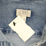 LOGO by Lori Goldstein Button Front Denim Jacket with Released Hem