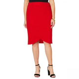 Slinky Brand Women's Luxe Crepe Tulip Pencil Skirt