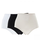 Rhonda Shear 3 Pack Lace Trim Smooth Pin Up Brief Panties