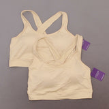 Yummie Plus Size 2 Pack Cross Back Wireless Bras With Removable Pads