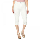 DG2 by Diane Gilman Women's Plus Size Classic Stretch Denim Pedal Pusher Jeans