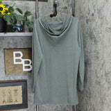 Denim & Co. Plus Size Heavenly Jersey Crossover V-Neck Hoodie