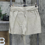 A New Day Women's Tie Waist Shorts. 555282 Khaki Beige XS