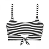 Xhilaration Women's Textured Front Tie Bralette Bikini Swim Top