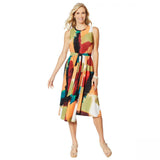 NWT DG2 By Diane Gilman Womens Belted Faux Wrap Dress With Tie. 667632 X-Large