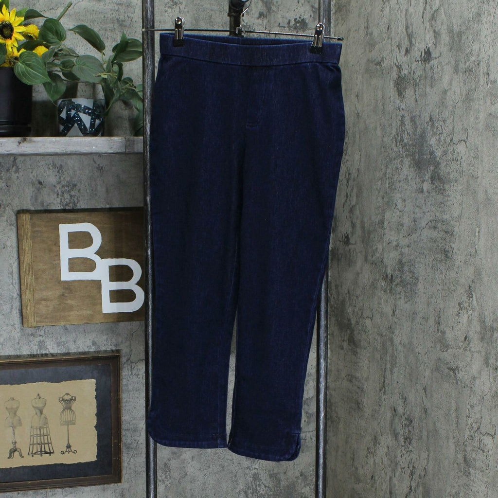Isaac Mizrahi Live! Women's Knit Denim Pull On Capri Jeans – Biggybargains