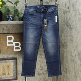 DG2 by Diane Gilman Women's Petite Size Classic Stretch Straight Ankle Jeans