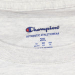 Champion Men's Script Graphic Logo T-Shirt Tee Oatmeal Heather Cream 2XL