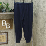 AnyBody Women's Petite Cozy Knit Jogger Pants Navy Petite Small