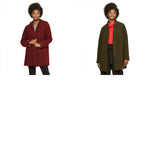 A New Day Women's Fashion Teddy Bear Overcoat Swing Coat