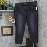 DG2 by Diane Gilman Plus Virtual Stretch Sequin Stripe Skinny Jeans